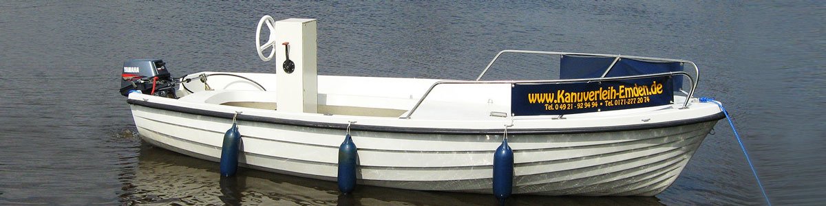 Unser Motorboot für Ihre Touren durch Ostfriesland